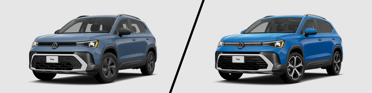 2025 Volkswagen Taos S vs 2025 Volkswagen Taos SEL